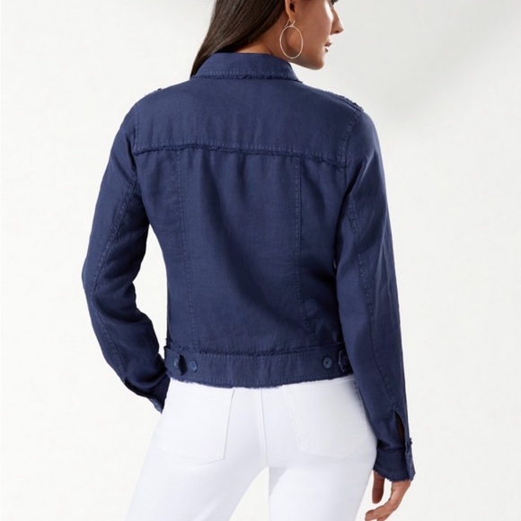 Tommy Bahama Two Palm Raw Edge Point Collar Jacket - Picture 3 of 12